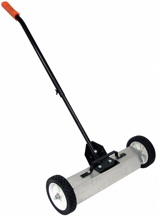 Magnetic Sweeper: Push-Type, 5 in Lg, 22 1/2 in Wd, 18 in Surface Size
