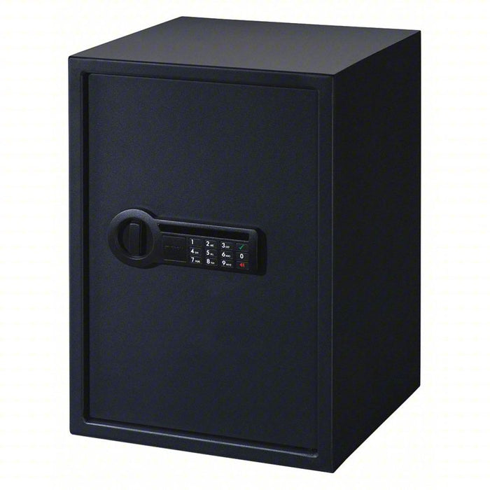 Security Safe: Black, 46.5 lb Net Wt, 2.48 cu ft Capacity, 0, 19 3/4 in Outside Ht