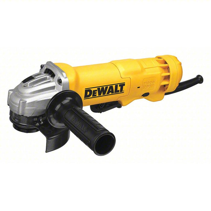 Angle Grinder: 11 A, 11,000 RPM Max. Speed, Paddle, Adj Guard/Lock-Off Switch
