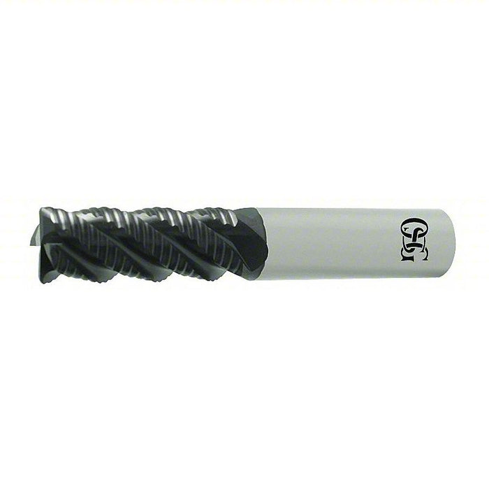 Corner Radius End Mill: Carbide, TiAlN Finish, 4 Flutes, 3/4 in Milling Dia., 1 1/2 in Lg of Cut