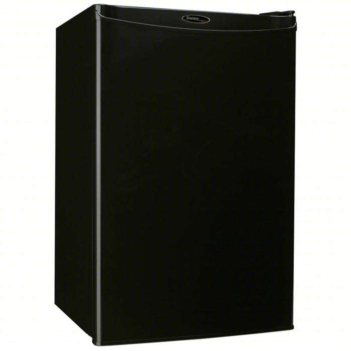 Mini Refrigerator: Black, 4.4 cu ft Total Capacity, 4 Shelves, Energy Star Certified