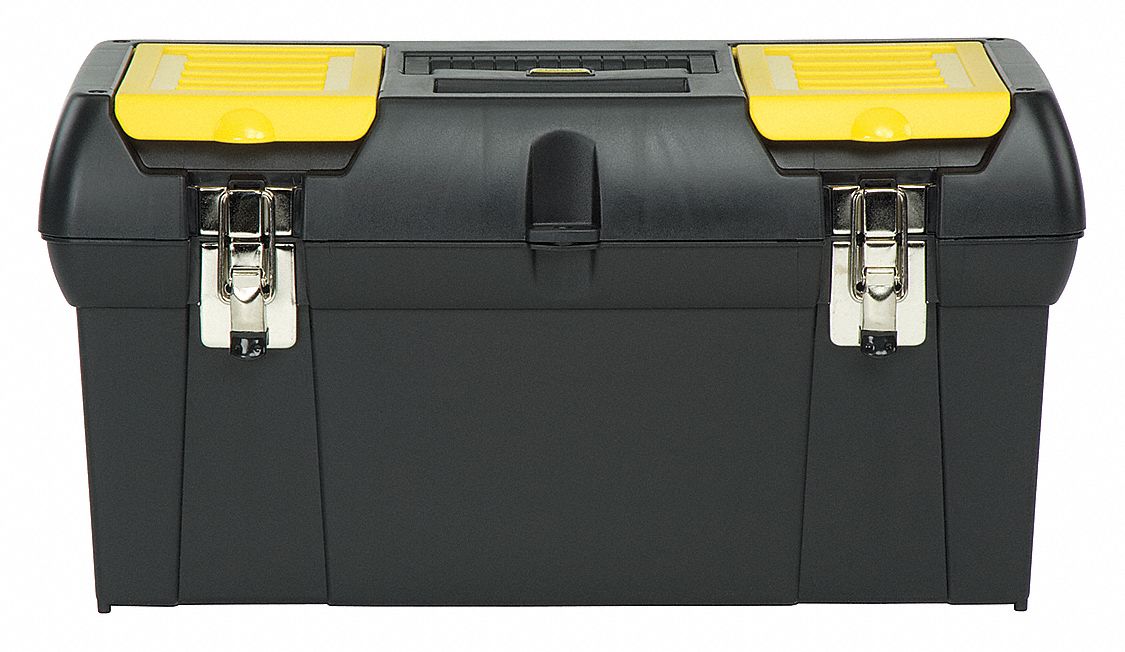 Tool Box: 23 1/2 in Overall Wd, 11 3/8 in Overall Dp, 10 7/8 in Overall Ht, Padlockable