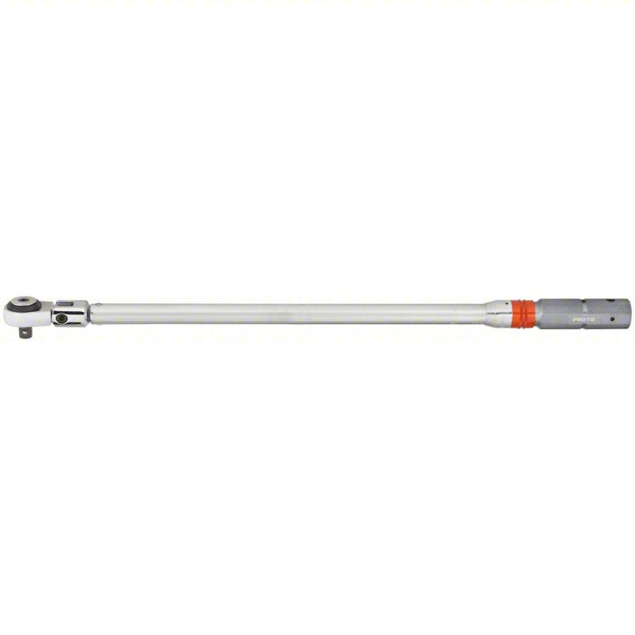 Micrometer Torque Wrench: Foot-Pound, 1/2 in Drive Size, 30 ft-lb to 250 ft-lb