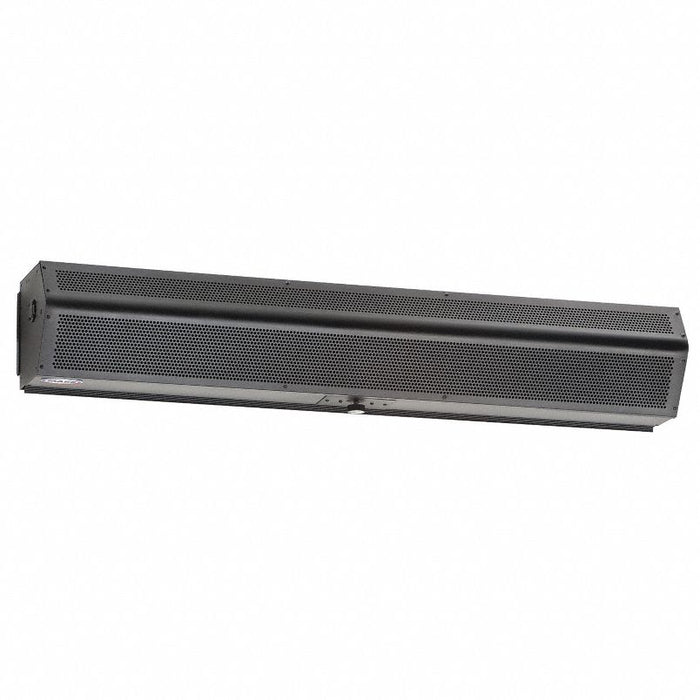 Low Profile Air Curtain: 4 ft Air Curtain Max. Door Wd, 8 ft Max. Mounting Ht, Steel
