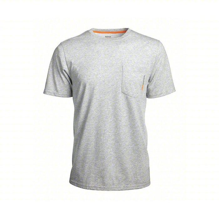 Base Plate Blended SS Tshirt,XL REG: Men's, XL, Gray, T-Shirt, Pull-Over, 1 Pockets