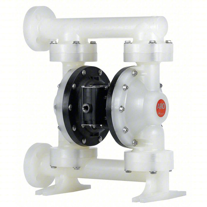 Double Diaphragm Pump: 2 in Inlet/Outlet Size, Flange Connection, 3/4 in FNPT Air Inlet Size