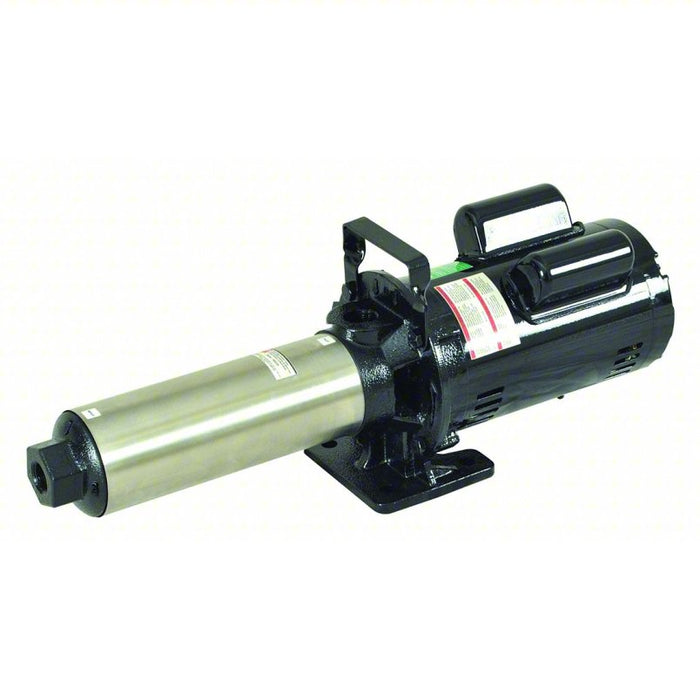 Booster Pump: 3/4 hp, 1 Phase, 115/230V AC, 141 psi Shut Off, 3/4 in Intake and Disch