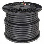 Portable Cord: 4 Conductors, 8 AWG Wire Size, TPE, Black, 250 ft Lg, 600 V Volt