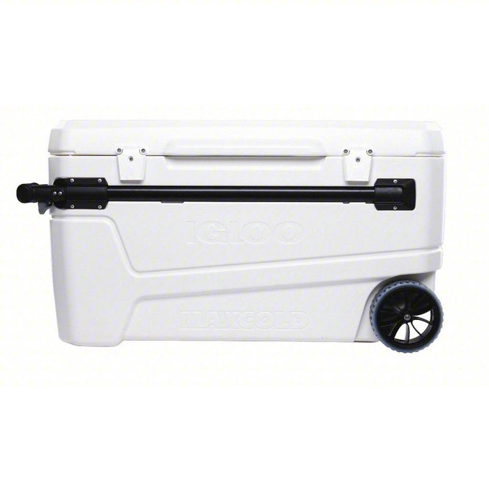 Chest Cooler: 110 qt Cooler Capacity, 39 11/16 in Exterior Lg, 18 5/8 in Exterior Wd, White
