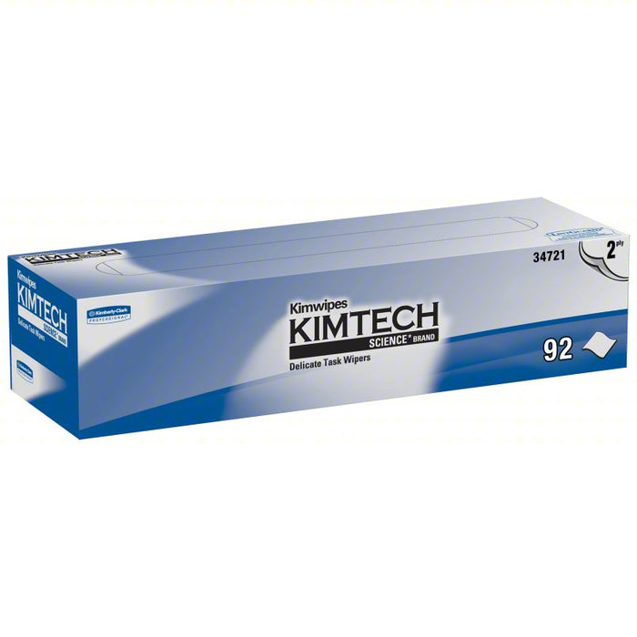 Dry Wipe: Dispenser Box, KIMTECH SCIENCE KIMWIPES, 90 Sheets, 15 PK