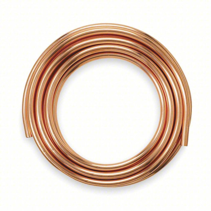 Tubing: Copper, 1/2 in, Type L, 20 ft, Coil