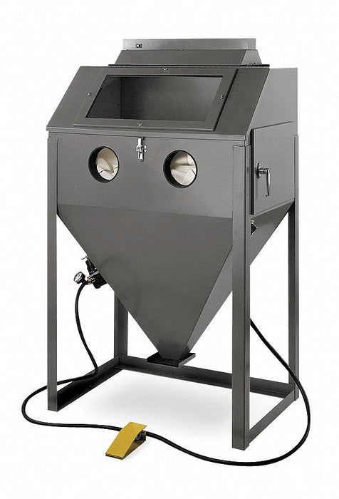 Abrasive Blast Cabinet: 63 in Overall Ht, 39 in Overall Wd, 25 in Overall Dp