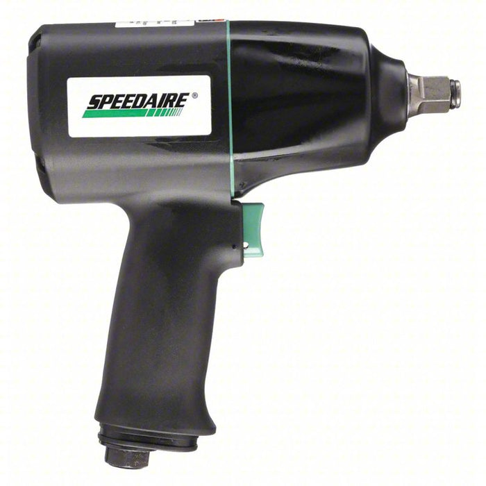 Impact Wrench: Pistol Grip, Std, Full-Size, Industrial Duty, 1/2 in Square Drive Size