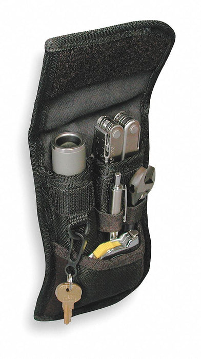 Clip Pock-its XL Utility Holster: Clip, For 2 3/8 in Belt Wd, Black, Universal, Universal, Holster