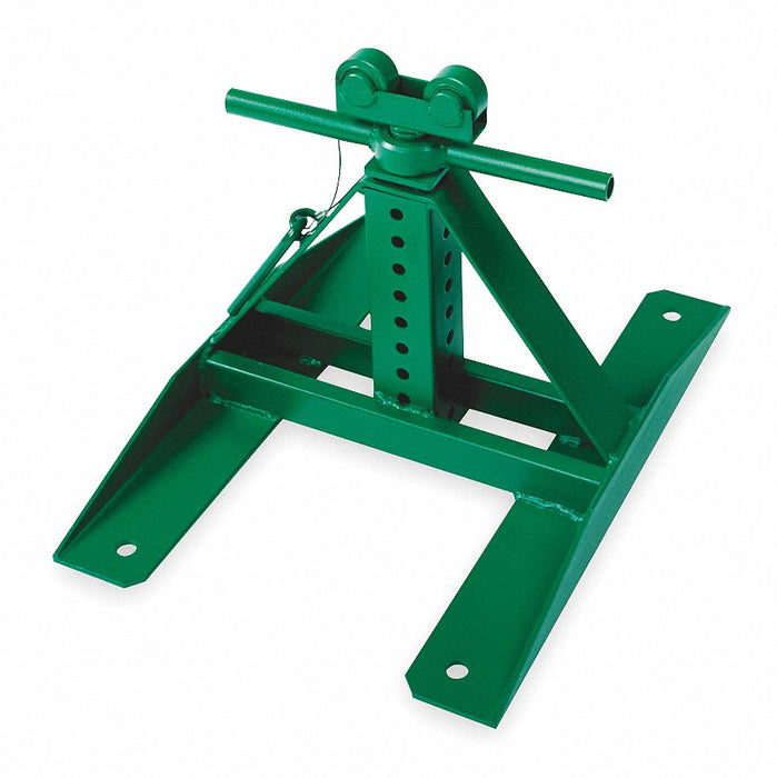 Telescoping Reel Stand: 0 Spindles, 15 in x 15 in x 27 in, For 56 in Max Spool Dia, Steel