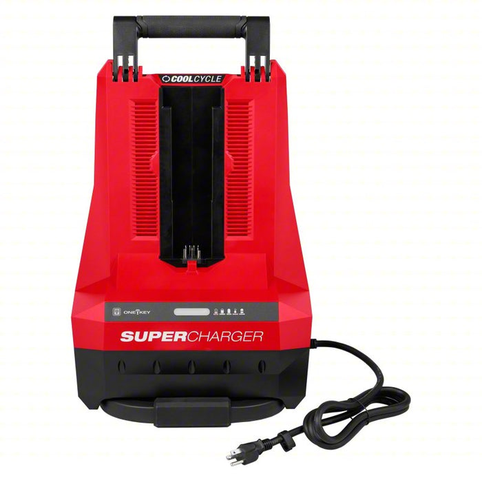 Battery Charger: Milwaukee, Single-Port Charging, For MX FUEL, Li-ion, 8 Ah Charged in 1-Hour, Std