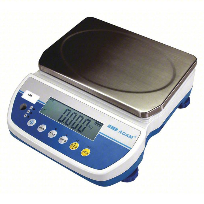 Bench Scale: 12 lb Wt Capacity, 9 5/8 in Weighing Surface Dp, g/kg/lb/lb/oz, LCD