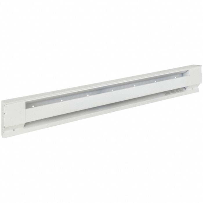 Electric Baseboard Heater: Residential Grade, 1000W, White, Conventional Housing, 120V AC