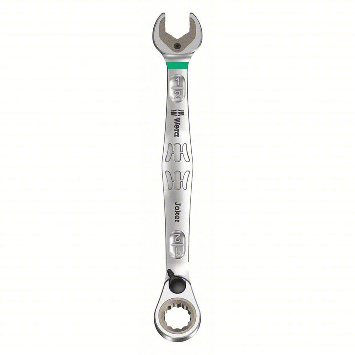 Combination Wrench: Alloy Steel, Nickel Chrome, 1/2 in Head Size, 6 5/8 in Overall Lg, Offset
