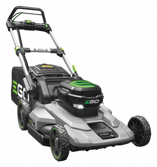 Battery-Powered Lawn Mower Kit: Self-Propelled, 21 in Cutting Wd, Variable Speed Settings, 56 V