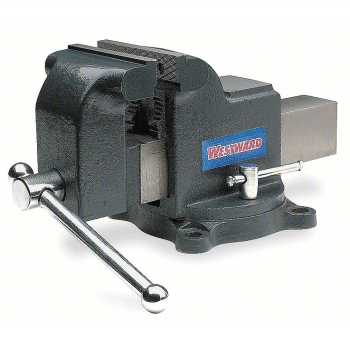 Combination Vise: Heavy Duty, Covered, 4 in Jaw Face Wd, 4 in Max Jaw Opening, Serrated