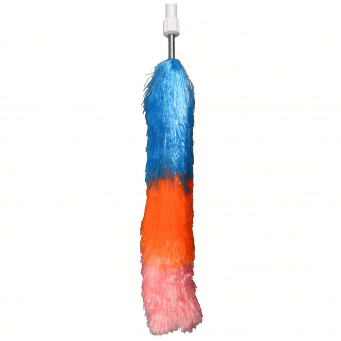 Extendable Duster: 84 in Head Lg, 4 1/2 in Head Wd, Multi-Color, Fixed Handle