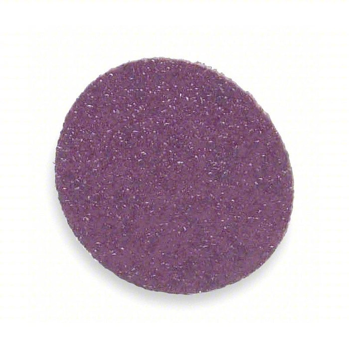 Quick-Change Sanding Disc: TR, 2 in Dia, Aluminum Oxide, 240 Grit, X Wt Cotton, R228, 100 PK