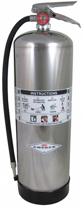 Fire Extinguisher: 2.5 gal Extinguisher Capacity, 2A, Water