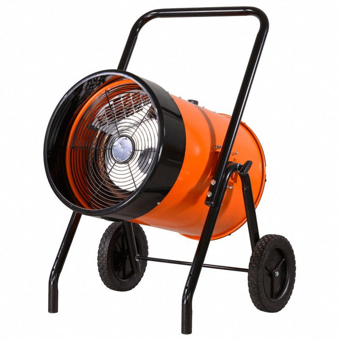 Portable Heater: 15kW Watt Output, Hardwired, 61°F Air Temp. Rise, 208V AC, 3 Phase