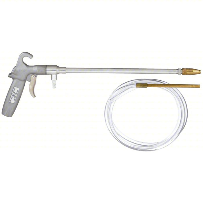 Syphon Spray Gun: Lever Body, Tube Siphon, 16 gph Siphon Flow Rate, 12 in Extension Size