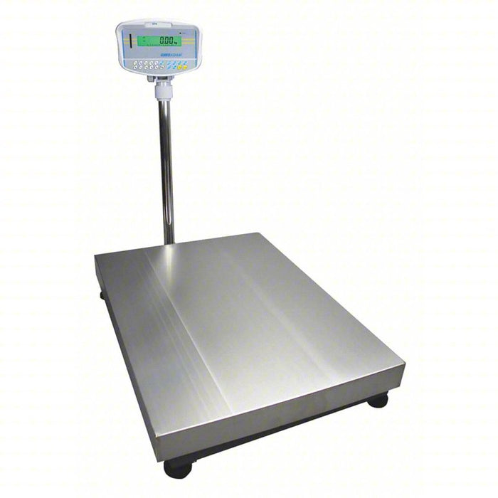 Floor Scale: 1,320 lb Wt Capacity, 23 5/8 in Weighing Surface Dp, kg/lb/lb/oz/oz