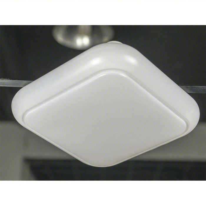 Flush Mount: 19 1/2 in Overall Wd, 19 1/2 in Overall Lg, 3 5/8 in Overall Ht, White, 3000K