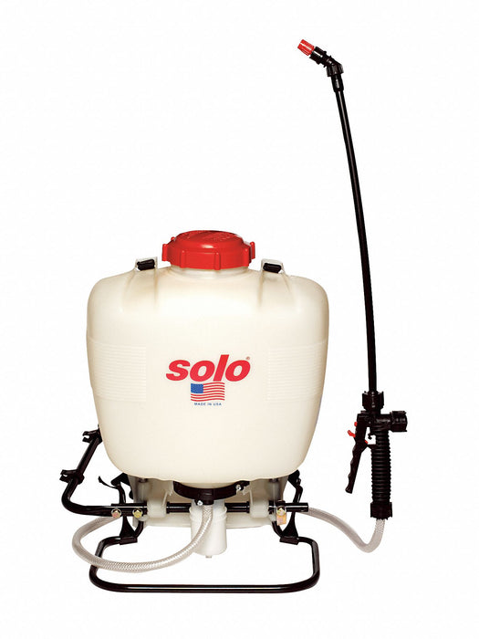 Backpack Sprayer: 4 gal Sprayer Tank Capacity, Polyethylene, In Tank Filter, 48 in, Lawn and Garden