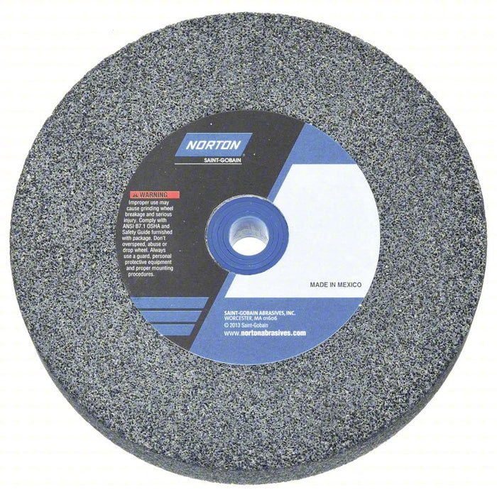 Straight Grinding Wheel: Type 1, 8 in x 1 in x 1 in, Aluminum Oxide, 36/46 Grit