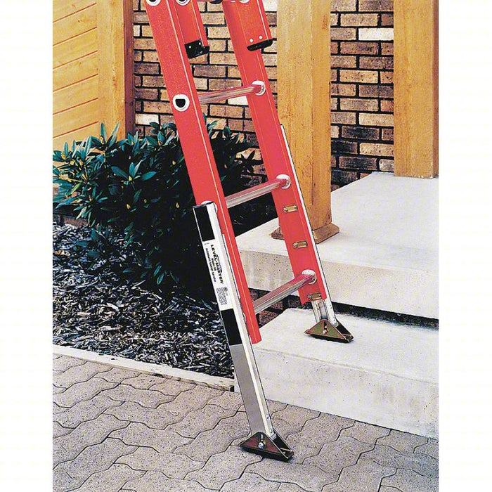 Ladder Leveler: Aluminum, For Use With Extension Ladders