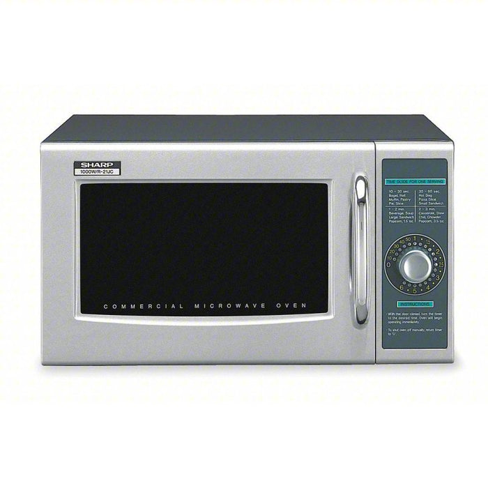 Professional Microwave: Stainless Steel, 1 cu ft Oven Capacity, 1,000 W Cooking Watt, R21LCFS