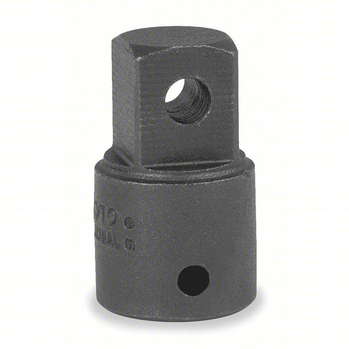 Impact Socket Adapter: 1/2 in Input Drive Size, Black Oxide, 3/4 in Output Drive Size, Square