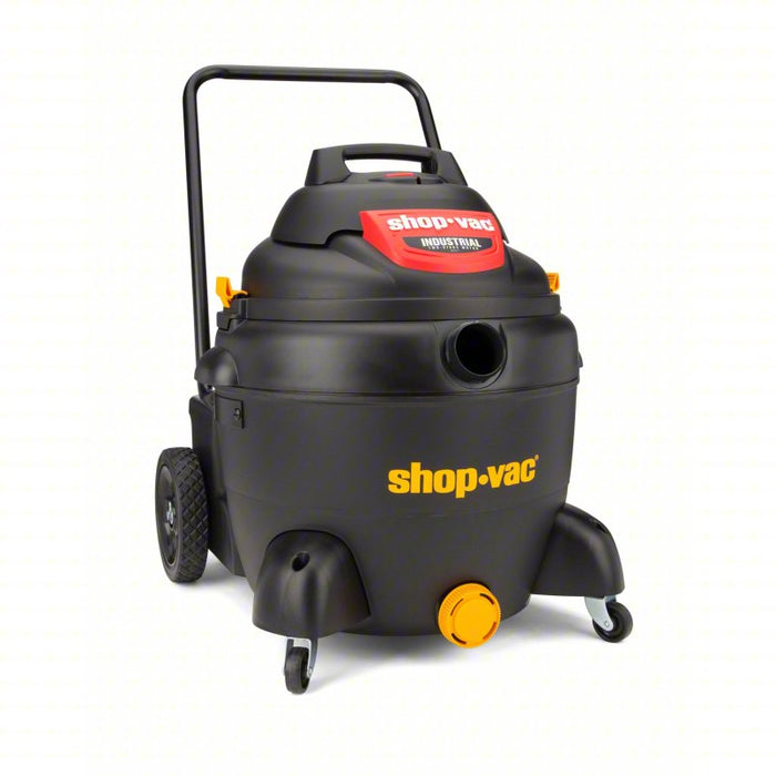 Shop Vacuum: 16 gal Tank Size, Plastic, 1 1/2 in Vacuum Hose Dia., 80 cfm Vacuum Air Flow