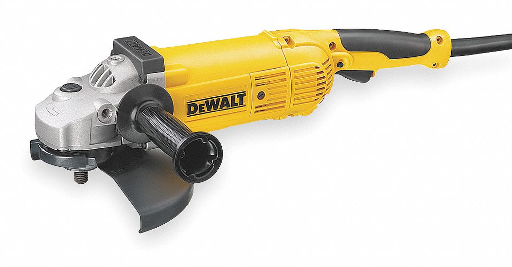 Angle Grinder: 15 A, 6,000 RPM Max. Speed, Trigger, Adj Guard, 7 in_9 in Wheel Dia