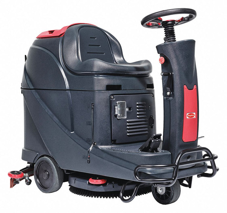 Rider Floor Scrubber: Compact, Disc Deck, 20 in Cleaning Path, 140 Ah AGM Battery