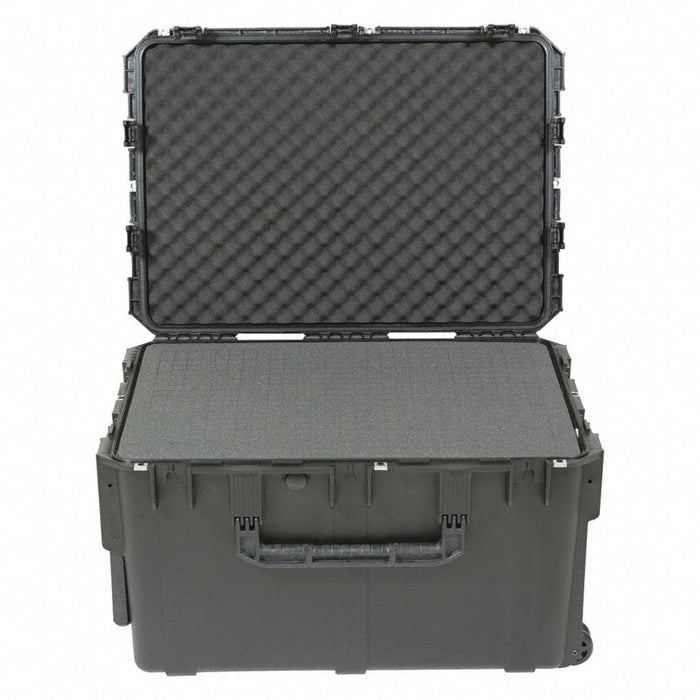 Protective Case: 21 in x 30 in x 18 in Inside, Pick and Pluck, Black, 2 Wheels, 37 lb Wt, IP67