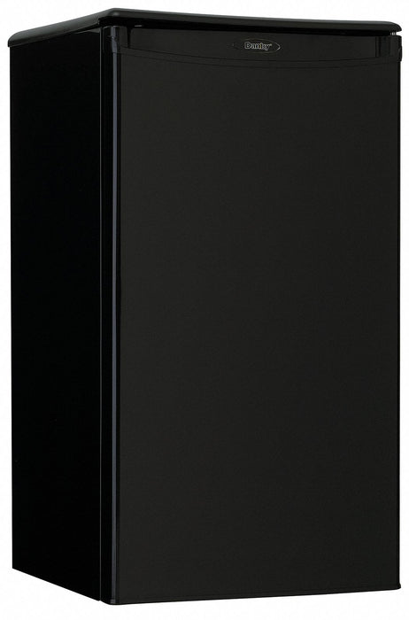 Mini Refrigerator with Freezer Section: Black, 3.2 cu ft Total Capacity, 2 Shelves