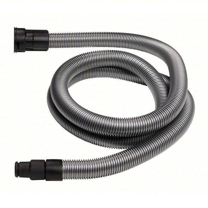 Vacuum Hose: 1 3/8 in Hose Dia., 16 ft Hose Lg, Plastic, Black, Gray