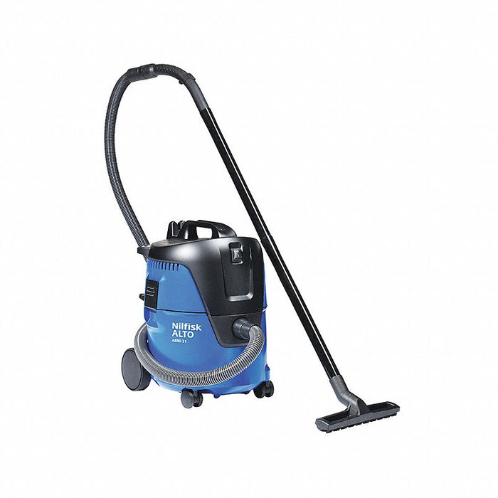 Shop Vacuum: Wet/Dry, HEPA, 5 1/4 gal Tank Size, Plastic, 1 1/4 in Vacuum Hose Dia.