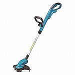 Battery-Powered String Trimmer: 10 1/4 in Cutting Wd, Telescoping Shaft, Not Capable, Brushed