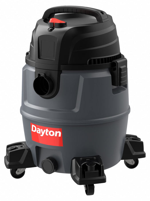 Shop Vacuum: 8 gal Tank Size, Plastic, 1 1/4 in Vacuum Hose Dia., 78 cfm Vacuum Air Flow, Std