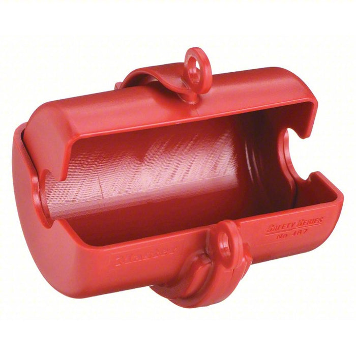 Plug Lockout: For 3/4 in Max Cord Dia, For 2 1/4 in Max Plug Dia, Red