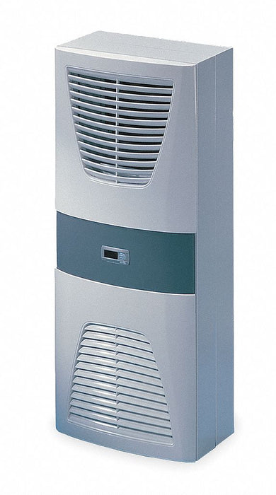 Enclosure Air Conditioner: 3620 BtuH, Carbon Steel, Wall Mount, 10 in Dp, 16 in Wd, 37 in Ht