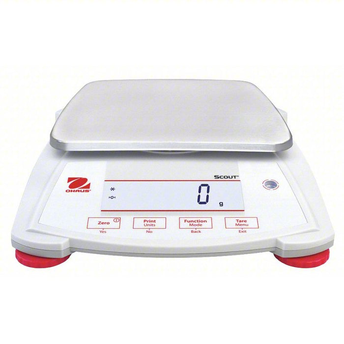 Compact Bench Scale: 8,200 g Capacity, 1 g Scale Graduations, 6 7/8 in Weighing Surface Dp, Digital