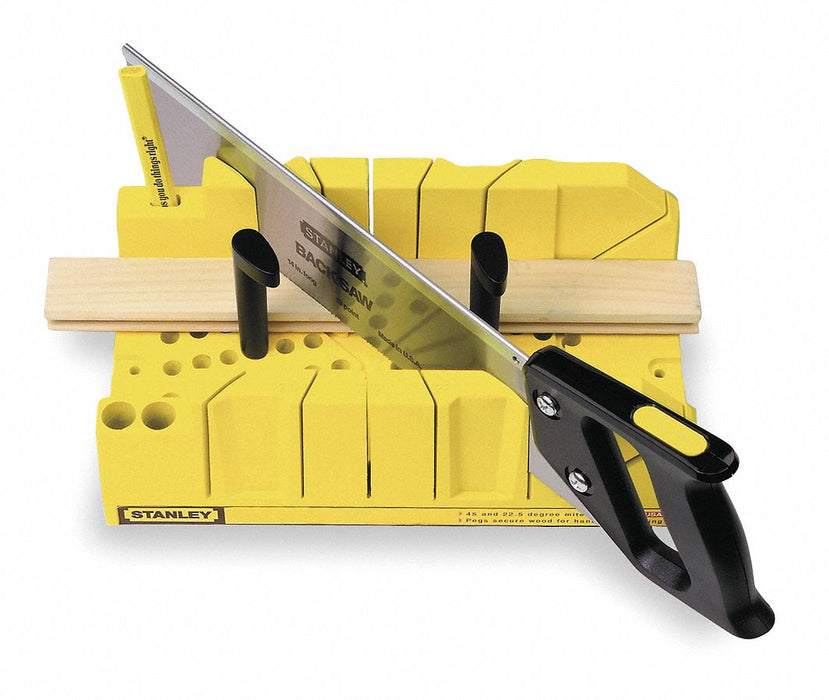 Clamping Miter Box: 14 in Lg, 8 1/4 in Wd, 3 3/4 in Ht, 14 in Miter Saws
